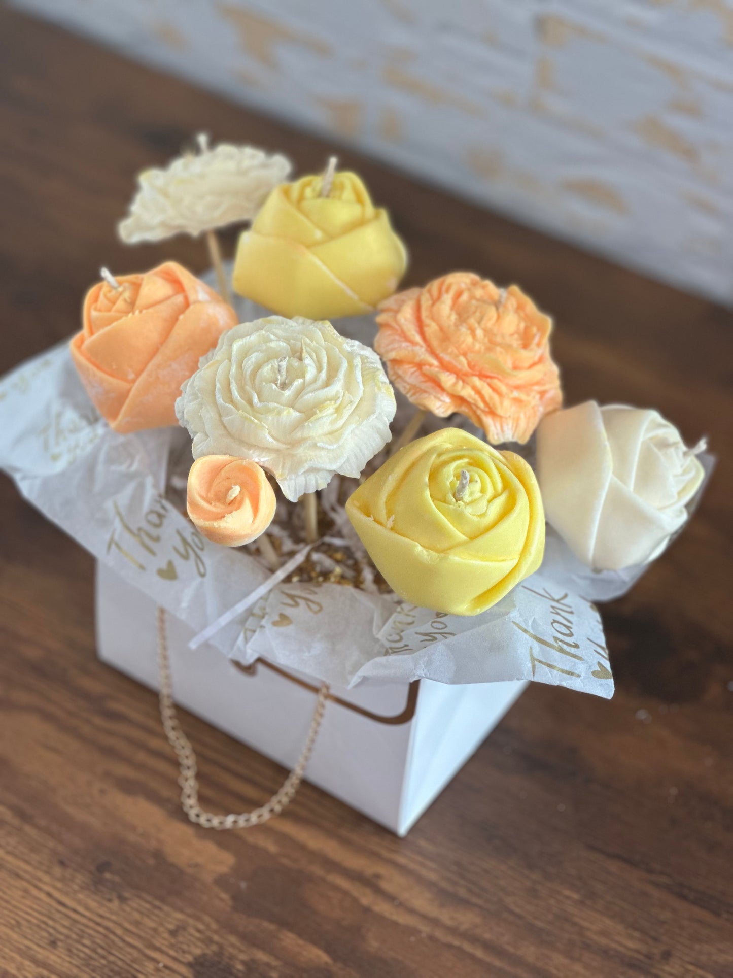 Petals of Love – Handbag Candle Bouquet